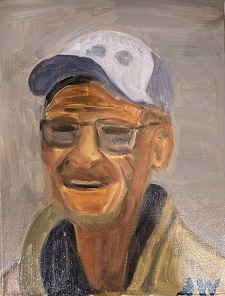 More info on JW Goossen's AKAD painting from his Faces Paintings Series...