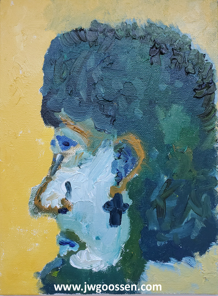 JW Goossen's Amish portrait painting from his Faces Series...