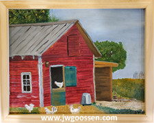 More info on JW Goossen's Chickens painting from his Seven Days in Altona Series...
