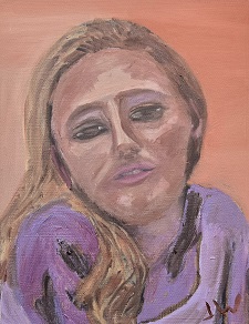 More info on JW Goossen's Course Face 2 painting from his Faces Paintings Series...