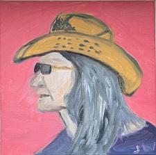 More info on JW Goossen's Cowgirl painting from his Faces Paintings Series...