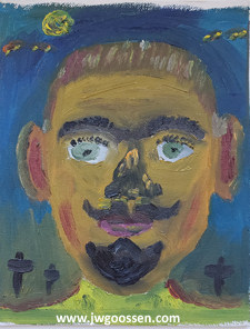 More info on JW Goossen's Gotee painting from his Faces Paintings Series...