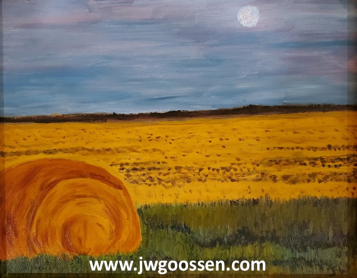 JW Goossen's Harvest painting from his Seven Days in Altona Series...
