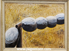 Click for a larger framed JW Goossen LLJ Frost painting from his Travel Paintings Series...