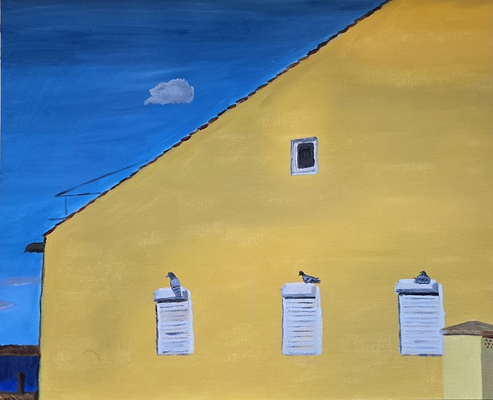 JW Goossen's Lisbon View painting from his travel paintings series...