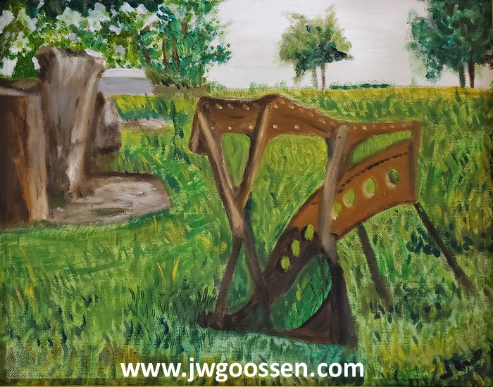 JW Goossen's Old Music painting from his Seven Days in Altona Series...