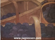 More info on JW Goossen's Plums painting from his Random Paintings Series...