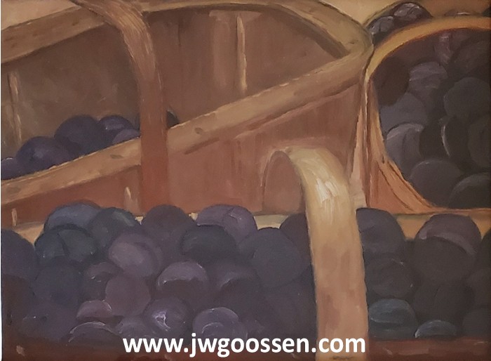 JW Goossen's Plums painting from his Random Paintings Series...