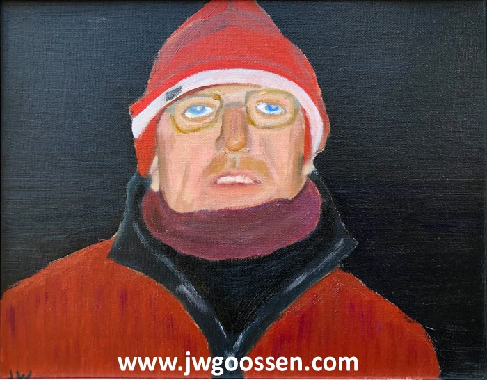 JW Goossen's Rudy portrait painting from his Faces Series...