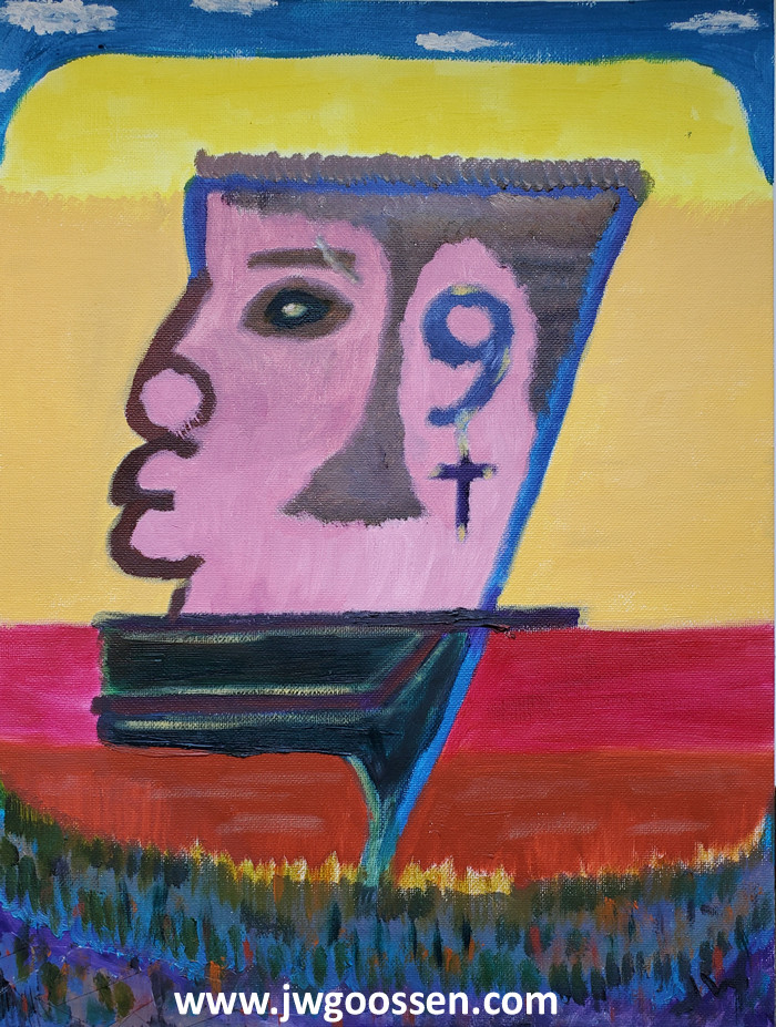 JW Goossen's Sideface portrait painting from his Faces Series...