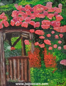 More info on JW Goossen's Trellis painting from his Random Paintings Series...