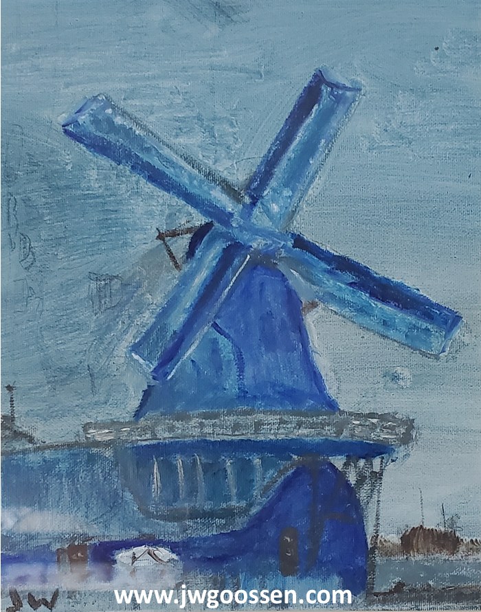JW Goossen's Windmill painting from his Random Paintings Series...