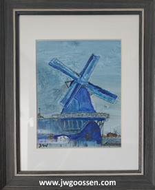 JW Goossen's Windmill framed painting from his Random Paintings Series...