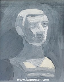 More info on JW Goossen's First Face painting from his Faces Paintings Series...