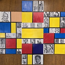 More info on JW Goossen's Influences piece from his Mixed Media Series...