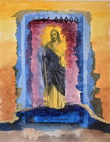 More info on JW Goossen's Caddy mixed media artwork...