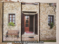 More info on JW Goossen's Torri Window mixed media artwork...