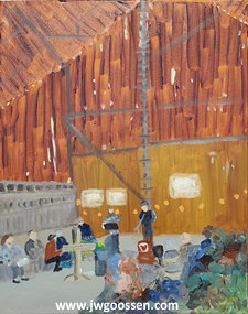 More info on JW Goossen's Church in the Barn painting from his Random Paintings Series...