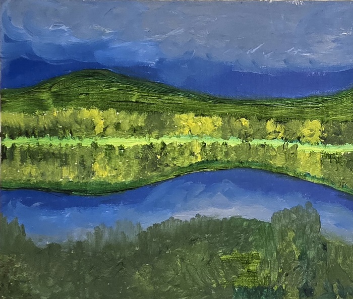 JW Goossen's LLJ View portrait painting from his Travel Series...