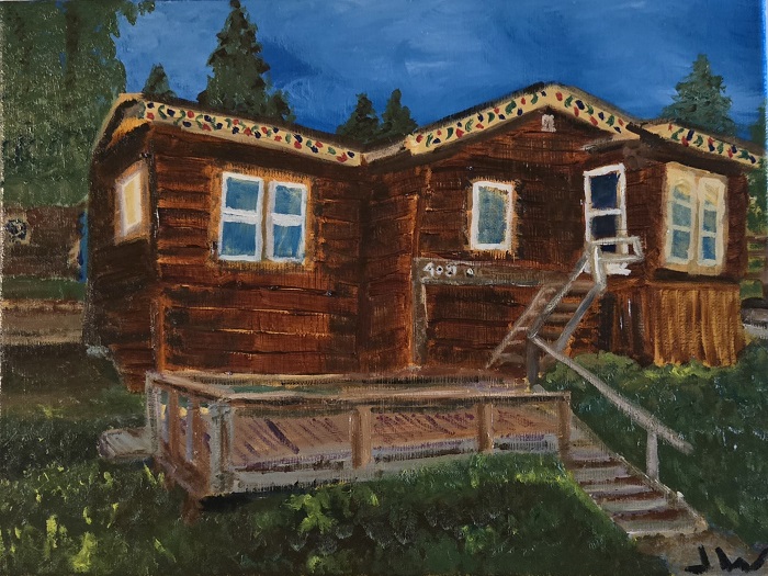 JW Goossen's LLJ Sunset painting from his travel paintings series...