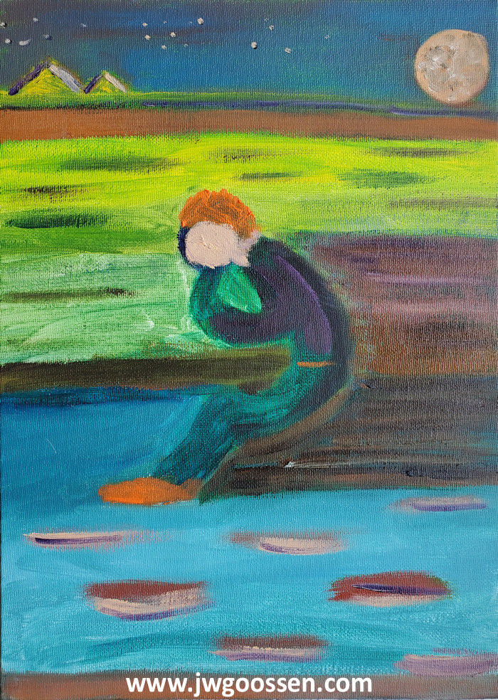 JW Goossen's Thoughtful painting from his Random Paintings Series...