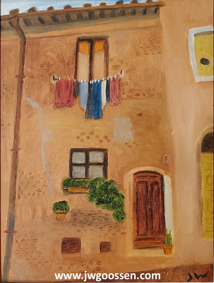 JW Goossen's Tuscan Window painting from his Random Paintings Series...