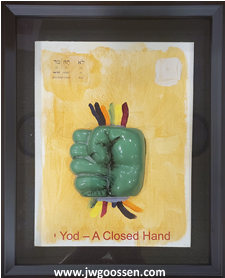 More info on JW Goossen's Closed Hand painting from his Ten Words Series...