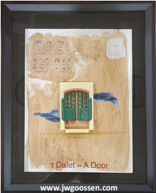 More info on JW Goossen's Door painting from his Ten Words Series...