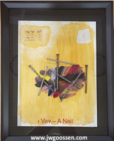 More info on JW Goossen's Nail painting from his Ten Words Series...
