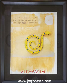 More info on JW Goossen's Snake painting from his Ten Words Series...