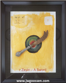 More info on JW Goossen's Sword painting from his Ten Words Series...